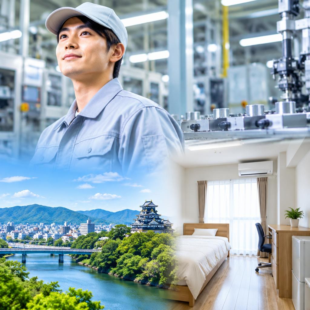 岡山で高収入を目指すなら。未経験から始める、無料個室寮付きの正社員工場ワーク